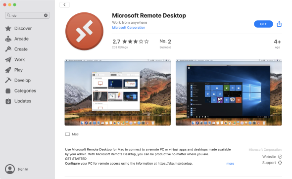 Microsoft Remote Desktop in the App Store